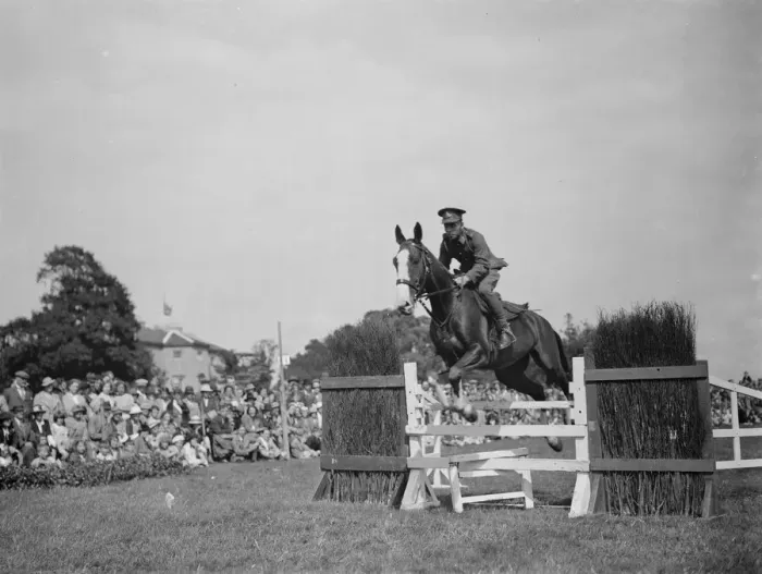 Framed Print : Horse jumping 1937 Framed Print : Horse jumping 1937