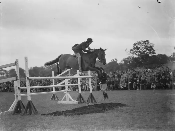 Framed Print : Horse jumping at the Bexleyheath Gala in Kent. A competitor make a jump Framed Print : Horse jumping at the Bexleyheath Gala in Kent. A competitor make a jump