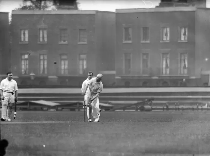 Framed Print : House of Commons cricket match at the Oval. Sir Rowland Blades, MP, bowling Framed Print : House of Commons cricket match at the Oval. Sir Rowland Blades, MP, bowling