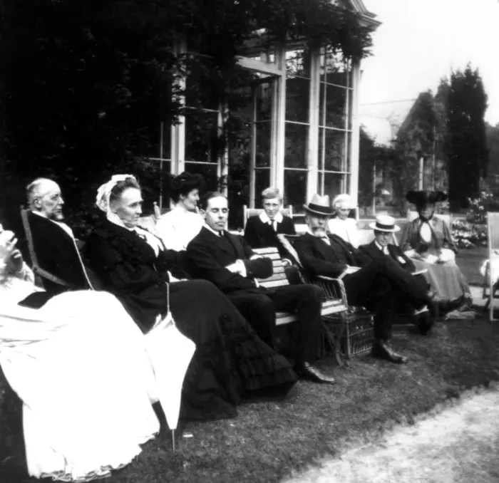 Framed Print : House party at Falconhurst 1906