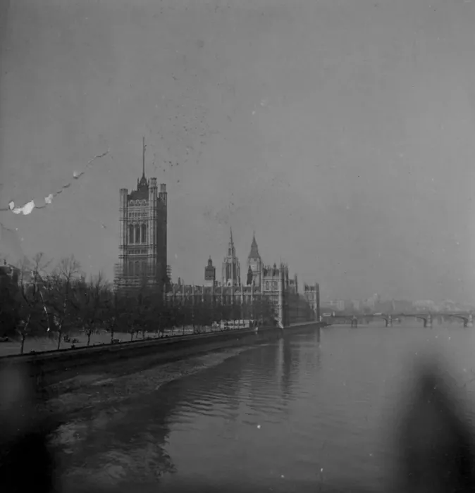 Framed Print : Houses of Parliment, London. 31 March 1946 Framed Print : Houses of Parliment, London. 31 March 1946