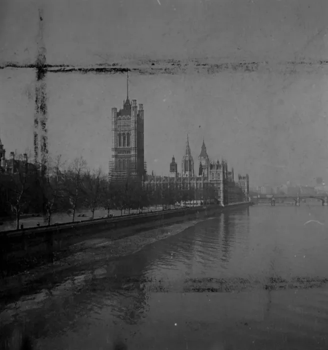 Framed Print : Houses of Parliment, London. 31 March 1946