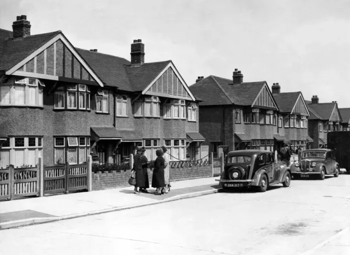 Framed Print : Housing types in Sidcup, Kent Framed Print : Housing types in Sidcup, Kent