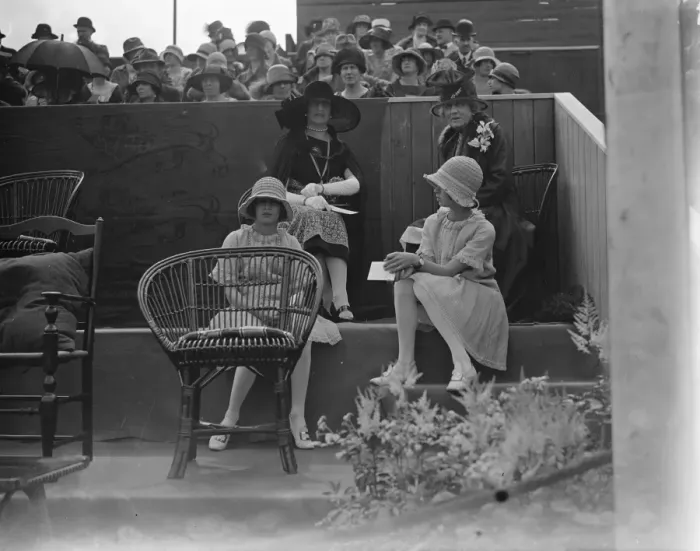 Framed Print : Hurlingham Cup Final. Lady Snagge, Lady Younghusband and the Misses Antonia Framed Print : Hurlingham Cup Final. Lady Snagge, Lady Younghusband and the Misses Antonia