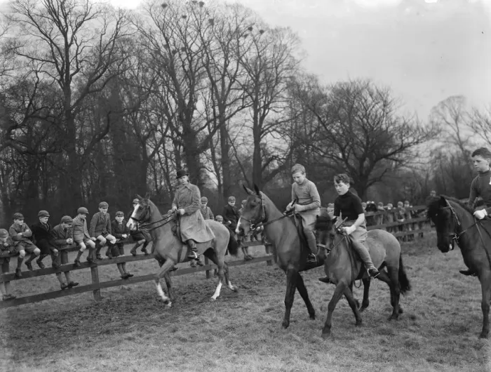 Framed Print : Hurst Riding School at Merton Court. 1937 Framed Print : Hurst Riding School at Merton Court. 1937