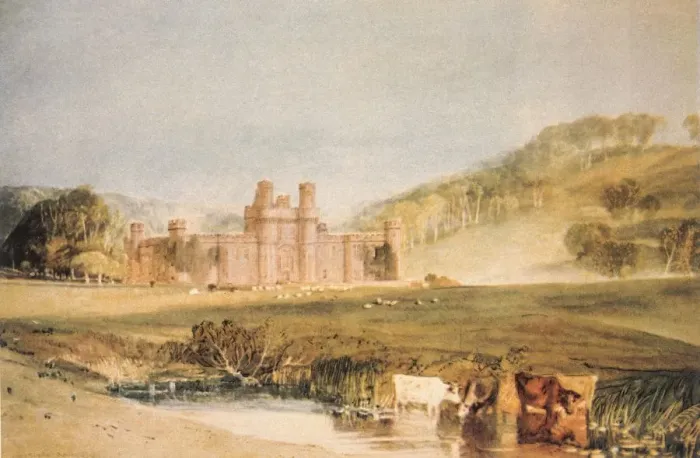 Framed Print : Hurstmonceux Castle, Sussex by Turner Joseph Mallord William Turner (born in Covent Garden