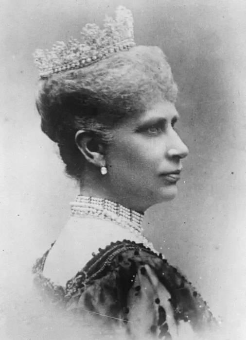 Framed Print : Illness of a Queen. Dowager Queen Louise of Denmark is lying seriously ill with Framed Print : Illness of a Queen. Dowager Queen Louise of Denmark is lying seriously ill with