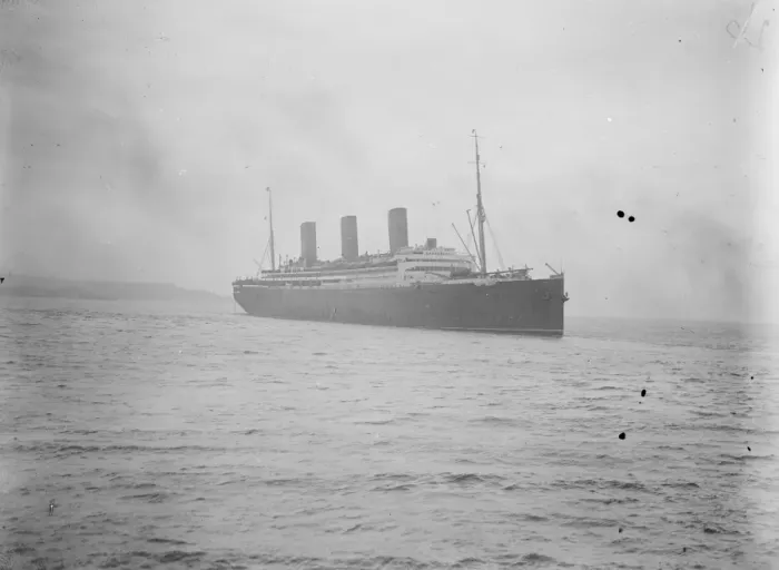Framed Print : The Imperator sails from Liverpool. First voyage under British Flag The Imperator Framed Print : The Imperator sails from Liverpool. First voyage under British Flag The Imperator