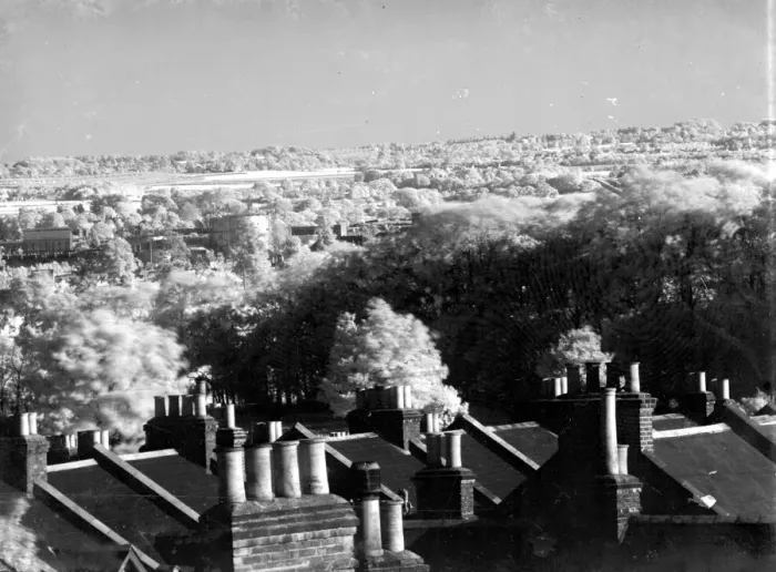 Framed Print : Infra-red view of Cray Valley, Kent. 1934 Framed Print : Infra-red view of Cray Valley, Kent. 1934