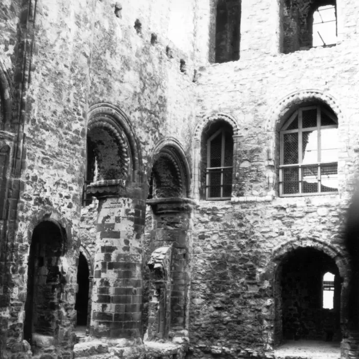 Framed Print : Inside the Castle Keep Rochester Kent