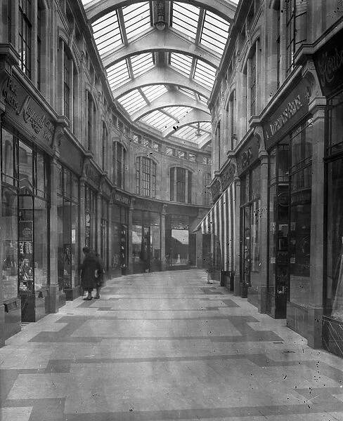 The interior of the Royal Arcade, Worthing, Sussex. 1926