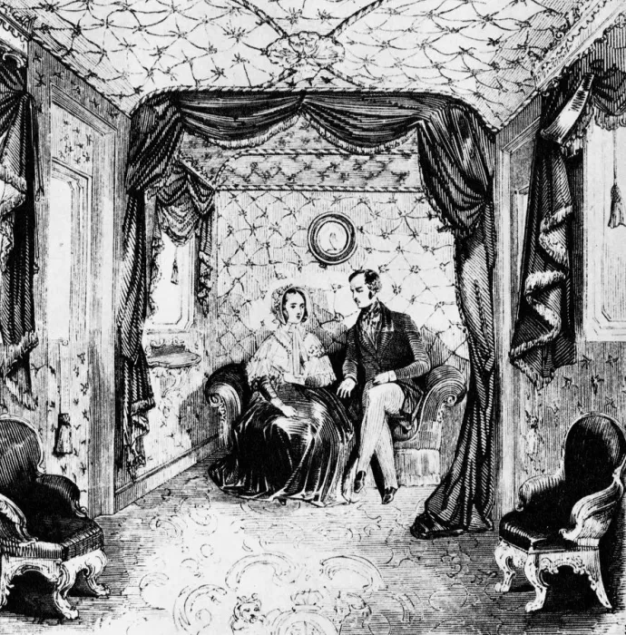 Framed Print : Interior of the Royal railway carriage Framed Print : Interior of the Royal railway carriage