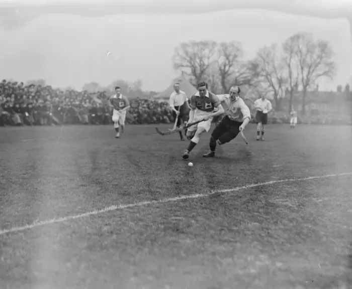 Framed Print : International hockey at Beckenham England versus Ireland 12 March 1921 Framed Print : International hockey at Beckenham England versus Ireland 12 March 1921