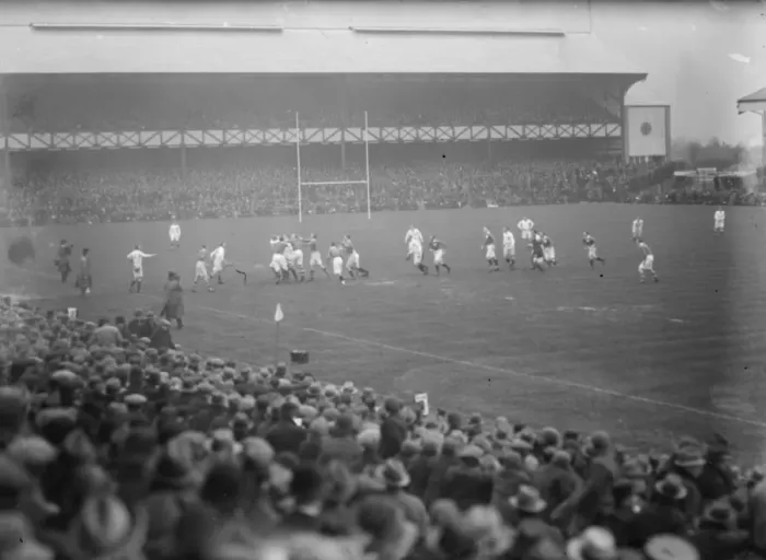 Framed Print : International rugby at Twickenham. England versus Ireland. General view of the game