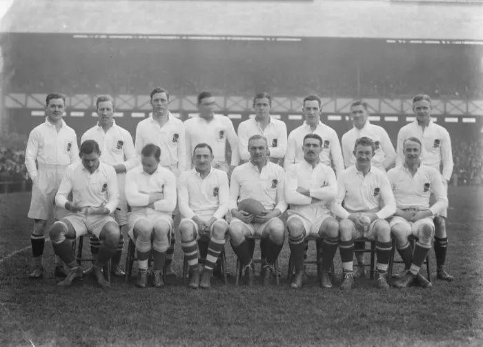 Framed Print : International Rugby at Twickenham England team Edward Massey, William Luddington Framed Print : International Rugby at Twickenham England team Edward Massey, William Luddington