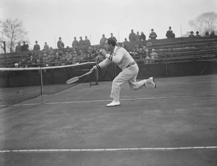 Framed Print : International tennis at Birmingham. Malmstrom ( Sweden ) who won, in play. 7 Framed Print : International tennis at Birmingham. Malmstrom ( Sweden ) who won, in play. 7