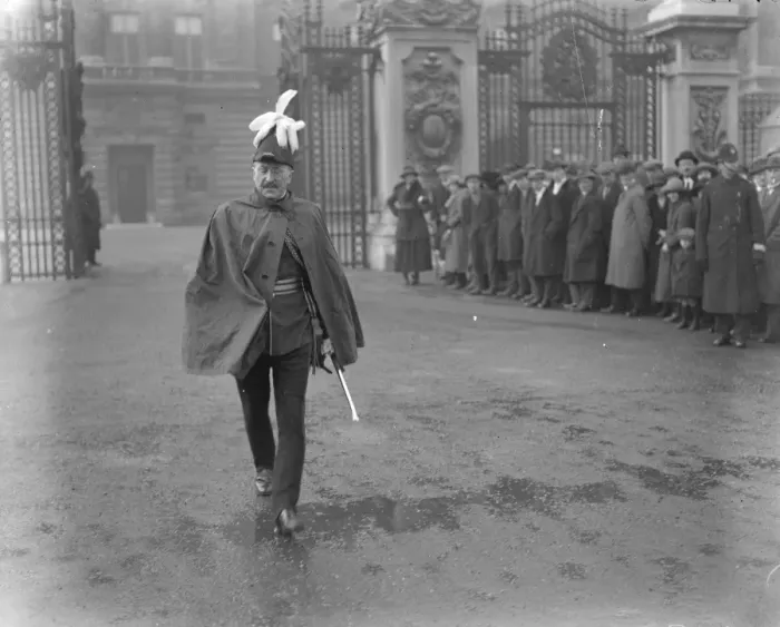 Framed Print : Investiture at Buckingham Palace. Colonel Reginald Hallward Morgan, decorated with the CBE Framed Print : Investiture at Buckingham Palace. Colonel Reginald Hallward Morgan, decorated with the CBE