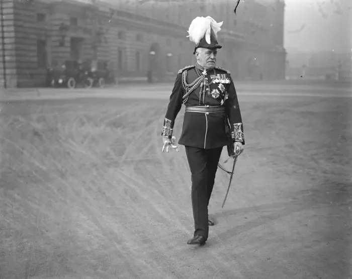 Framed Print : Investure at Buckingham Palace General Sir Charles Monro 9 February 1922 General Framed Print : Investure at Buckingham Palace General Sir Charles Monro 9 February 1922 General