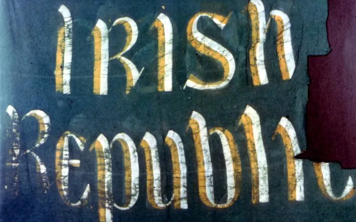 Framed Print : Irish Republic - Irish Easter Rising 1916 - one of the banners put up on the GPO Framed Print : Irish Republic - Irish Easter Rising 1916 - one of the banners put up on the GPO