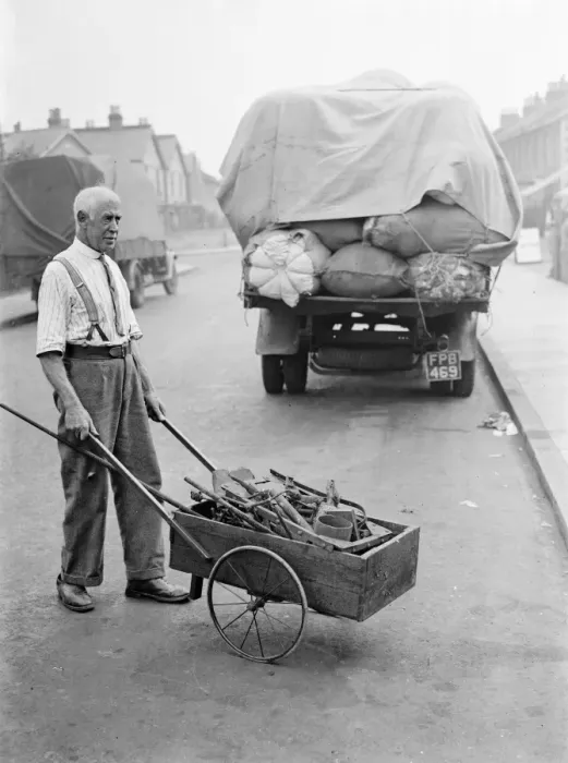 Framed Print : Iron metal and waste merchants. 1937 Framed Print : Iron metal and waste merchants. 1937