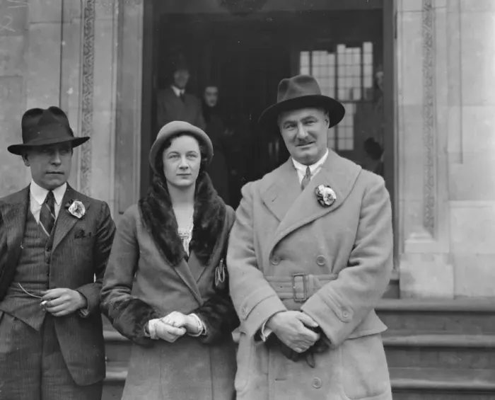 Framed Print : Islington Election General and Mrs Critchley 10 February 1931 Framed Print : Islington Election General and Mrs Critchley 10 February 1931