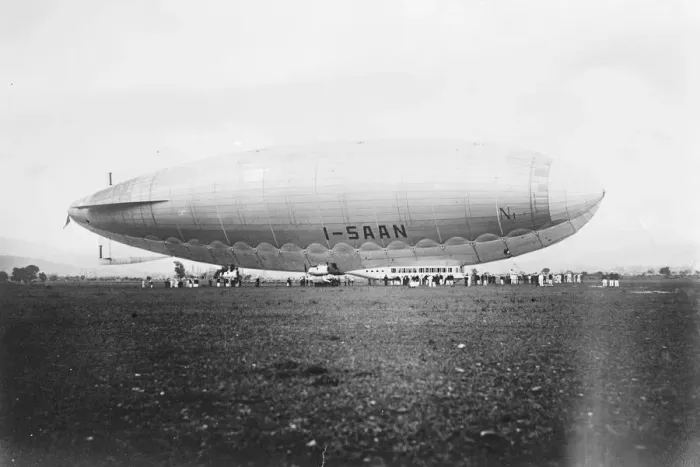 Framed Print : Two Italian dirigibles complete cruise to France and Southern spain The Saan Framed Print : Two Italian dirigibles complete cruise to France and Southern spain The Saan