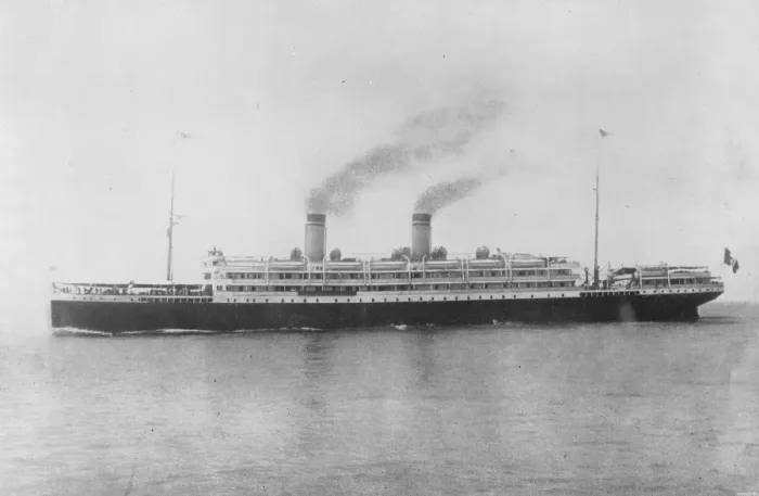 Framed Print : Italian Liner Principessa Mafalda 17 January 1920