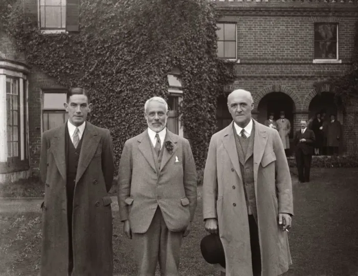 Framed Print : J A Williams, W T Colyer and Sir W Smithers. 1935 Framed Print : J A Williams, W T Colyer and Sir W Smithers. 1935