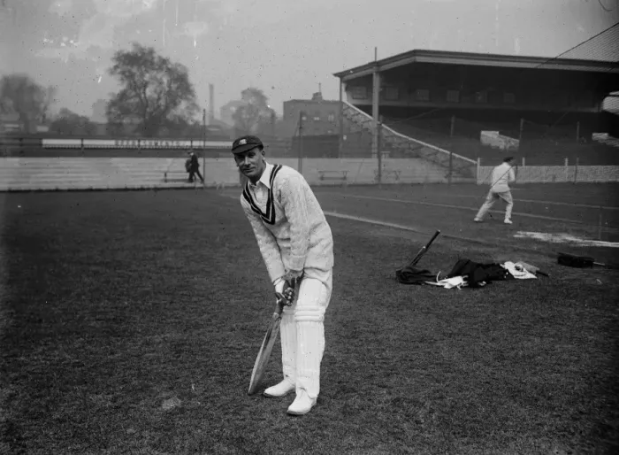 Framed Print : Jack Hobbs posed 1925