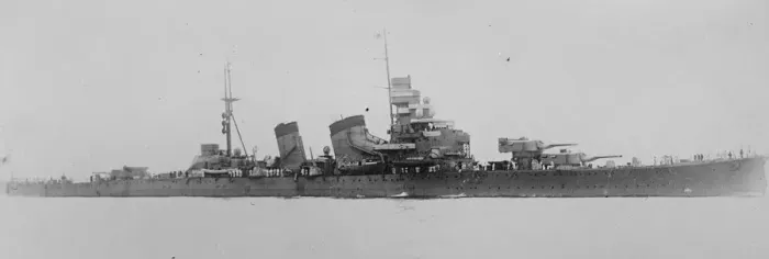 Framed Print : Japanese Battleship. Aoba sister to Kinukasa one of the latest type. March 1928