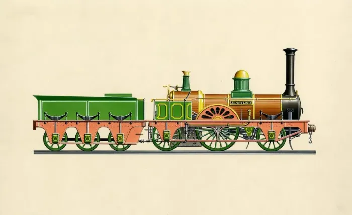 Framed Print : The Jenny Lind locomotive was the first of a class of ten steam locomotives built Framed Print : The Jenny Lind locomotive was the first of a class of ten steam locomotives built