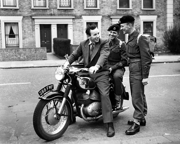 John Surtees, international motor cyclist from Forest Hill, London, was approached