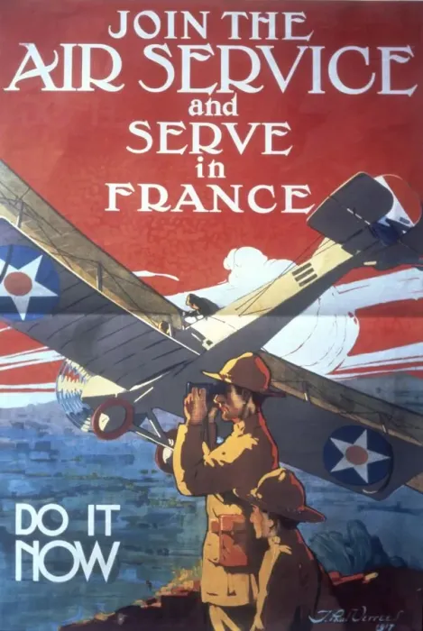 Framed Print : Join the Air Service and Serve in France, Do it Now, United States Airforce recruitment Framed Print : Join the Air Service and Serve in France, Do it Now, United States Airforce recruitment