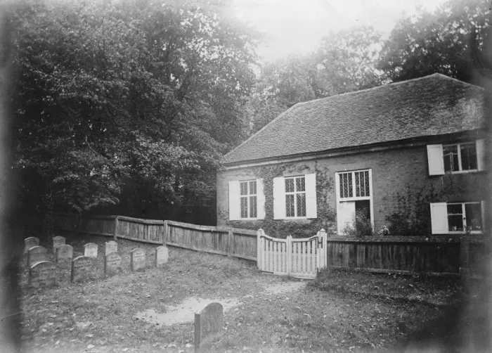Framed Print : Jordans meeting house, adjoining which is to be the new quakers model village Framed Print : Jordans meeting house, adjoining which is to be the new quakers model village