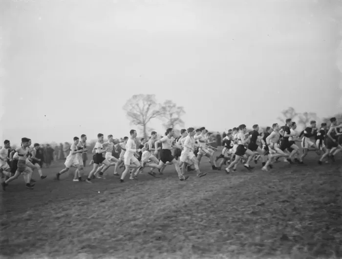 Framed Print : Kent Cross Country Championship Dartford. 1937 Framed Print : Kent Cross Country Championship Dartford. 1937