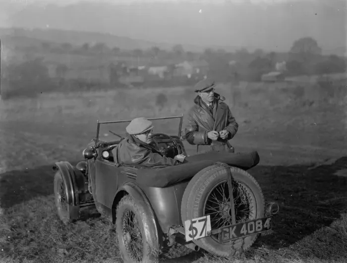 Framed Print : Kentish Border Car Club trial ( A G J Bochaton ). 28 November 1935 Framed Print : Kentish Border Car Club trial ( A G J Bochaton ). 28 November 1935