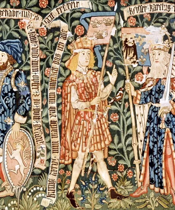 Framed Print : King Arthur as one of the Nine Worthies 1490 Framed Print : King Arthur as one of the Nine Worthies 1490