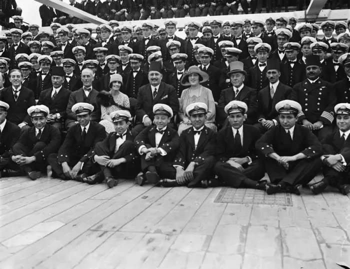 Framed Print : King of Egypt visits HMS Worcester training ship at Greenhithe. King Fuad Framed Print : King of Egypt visits HMS Worcester training ship at Greenhithe. King Fuad