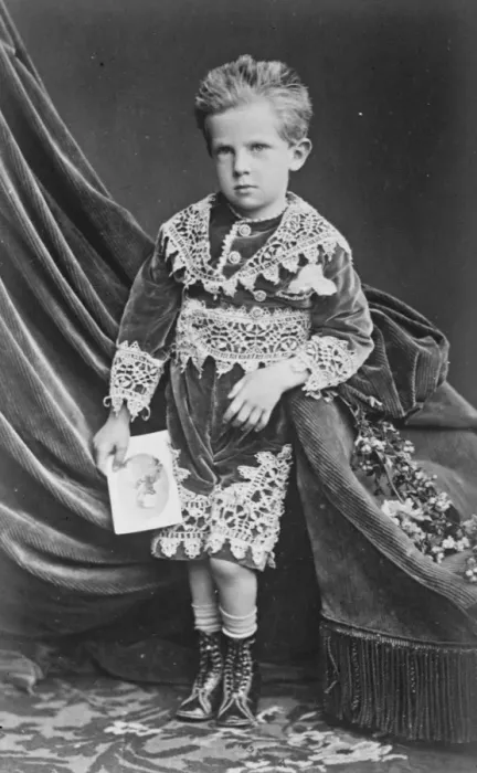 Framed Print : King of Italy to celebrate 25th anniversary of his accession, photogaphed here at a young prince