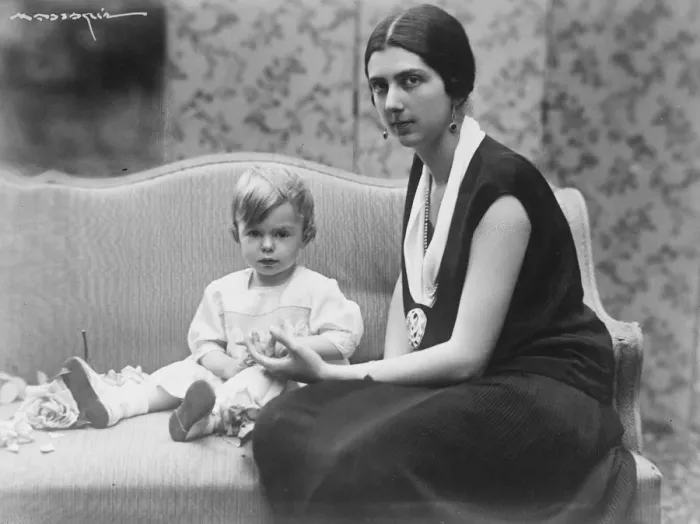 Framed Print : King of Italys grandson Princess Yolanda, the eldest child of the King and Queen of Italy