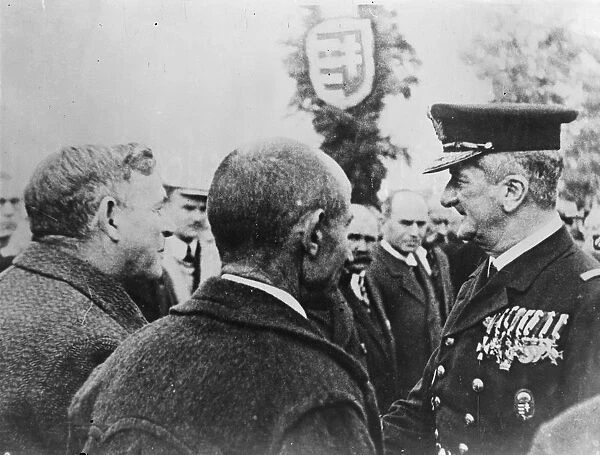 King Leopold of the Belgians opens second section of the Albert Canal. 17 October 1934