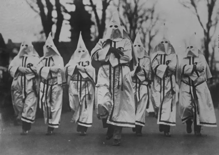 Framed Print : Ku Klux Klan parade at New Jersey on armistice day. Several thousand klansmen Framed Print : Ku Klux Klan parade at New Jersey on armistice day. Several thousand klansmen