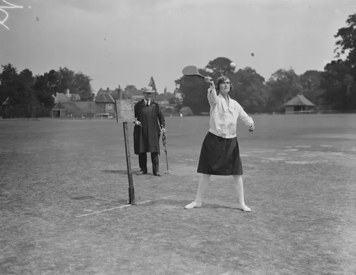 Framed Print : Ladies county stoolball match at Horsham, Kent versus Sussex. Miss Edgson Wright Framed Print : Ladies county stoolball match at Horsham, Kent versus Sussex. Miss Edgson Wright
