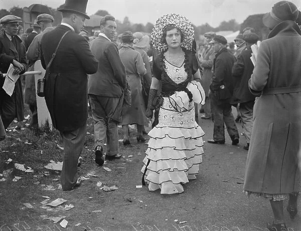 Ladies day at Ascot. One of the pretty fashions seen on Ladies Day on the course
