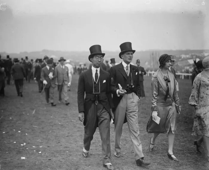 Framed Print : Ladies day at Epsom. Prince Chichibu of Japan. 4 June 1926