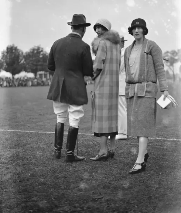 Framed Print : Ladies mounted sports at Ranelagh. Lady Blanche Douglas ( right ). 1925 Framed Print : Ladies mounted sports at Ranelagh. Lady Blanche Douglas ( right ). 1925