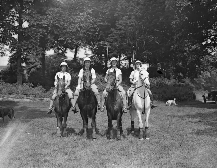 Framed Print : The ladies section on the Brighton R A polo club. They play regularly on the club Framed Print : The ladies section on the Brighton R A polo club. They play regularly on the club