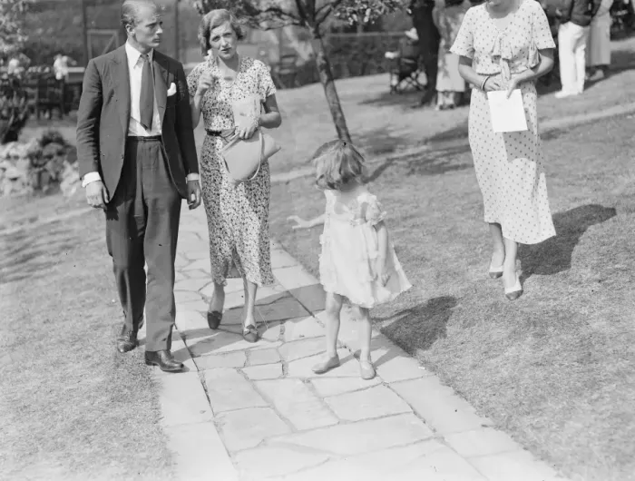 Framed Print : Lady Crossfields tennis club party at Highgate Lady Pearson ( Gladys Cooper )