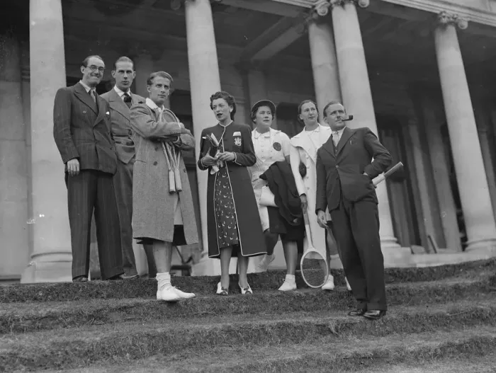 Framed Print : Lady Crossfields tennis club party at Highgate Miss Thelma Cazalet and Mr Bowater 5 Framed Print : Lady Crossfields tennis club party at Highgate Miss Thelma Cazalet and Mr Bowater 5