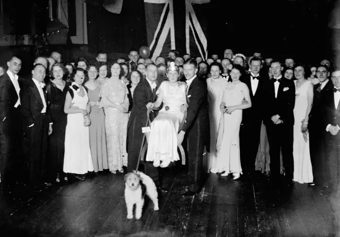 Framed Print : A large group at the Imps with the Orpington Beauty Queen. 1935 Framed Print : A large group at the Imps with the Orpington Beauty Queen. 1935